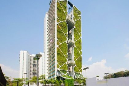 The Condominium With a Guinness Record Vertical Garden in Singapore